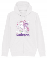 Rainbow Unicorn Hanorac cu fermoar Unisex Connector