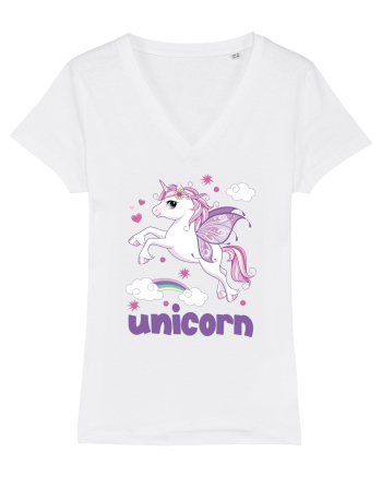 Rainbow Unicorn White