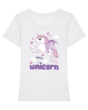Rainbow Unicorn White