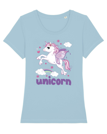 Rainbow Unicorn Sky Blue