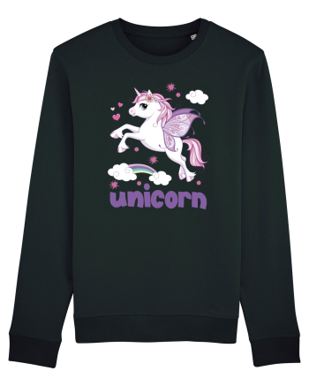 Rainbow Unicorn Black