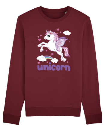 Rainbow Unicorn Burgundy