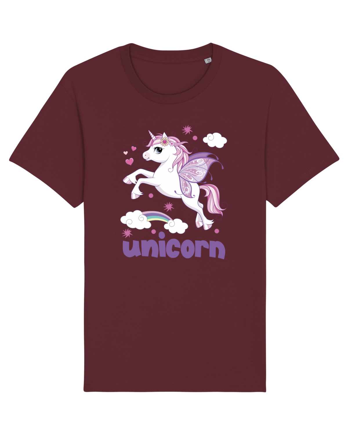 Tricou mânecă scurtă Unisex Rocker Burgundy
