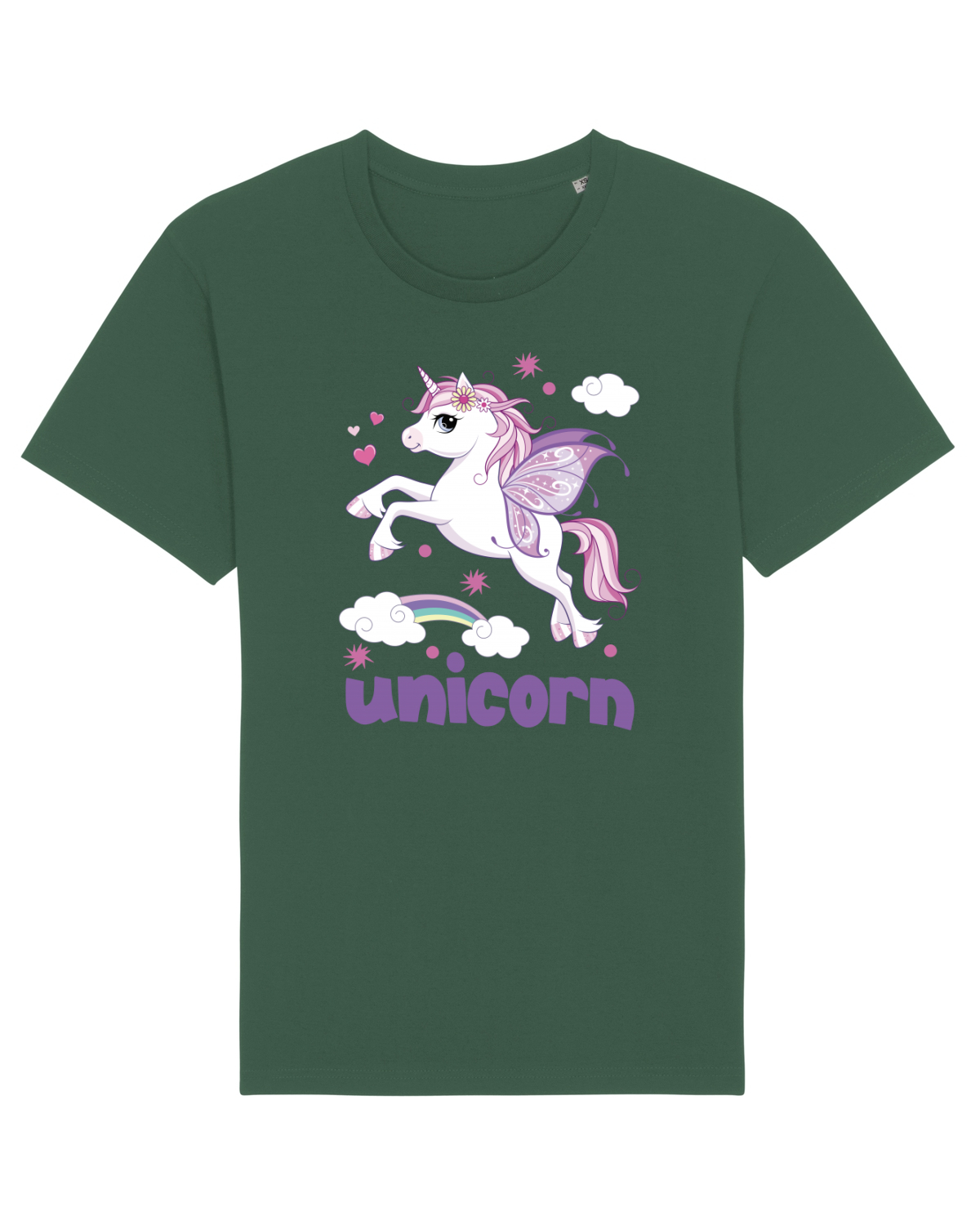 Tricou mânecă scurtă Unisex Rocker Bottle Green