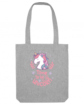 Time To Be A Unicorn Heather Grey