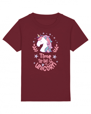 Time To Be A Unicorn Burgundy