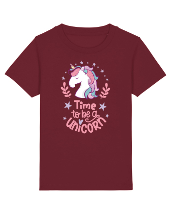 Time To Be A Unicorn Burgundy