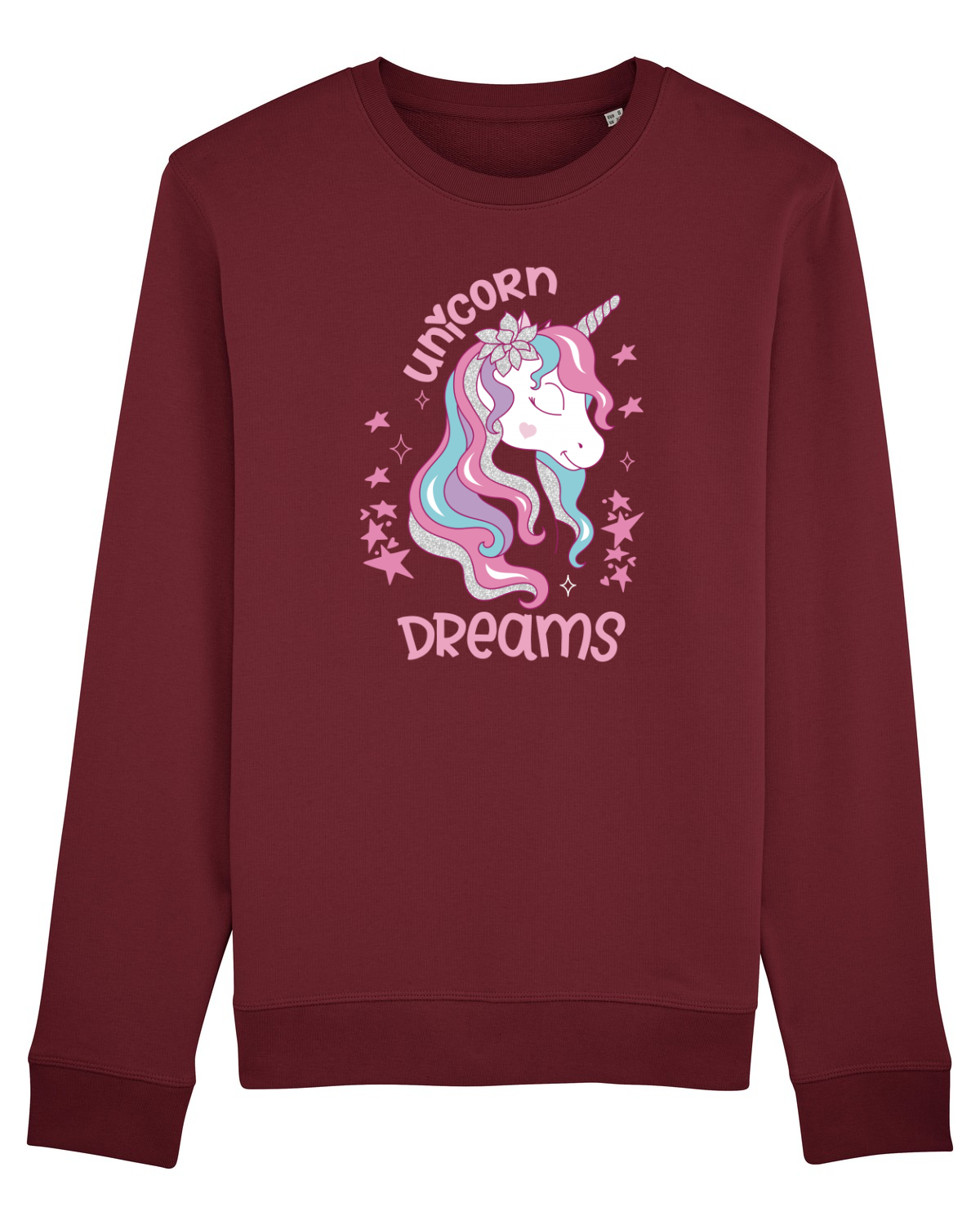 Bluză mânecă lungă Unisex Rise Burgundy
