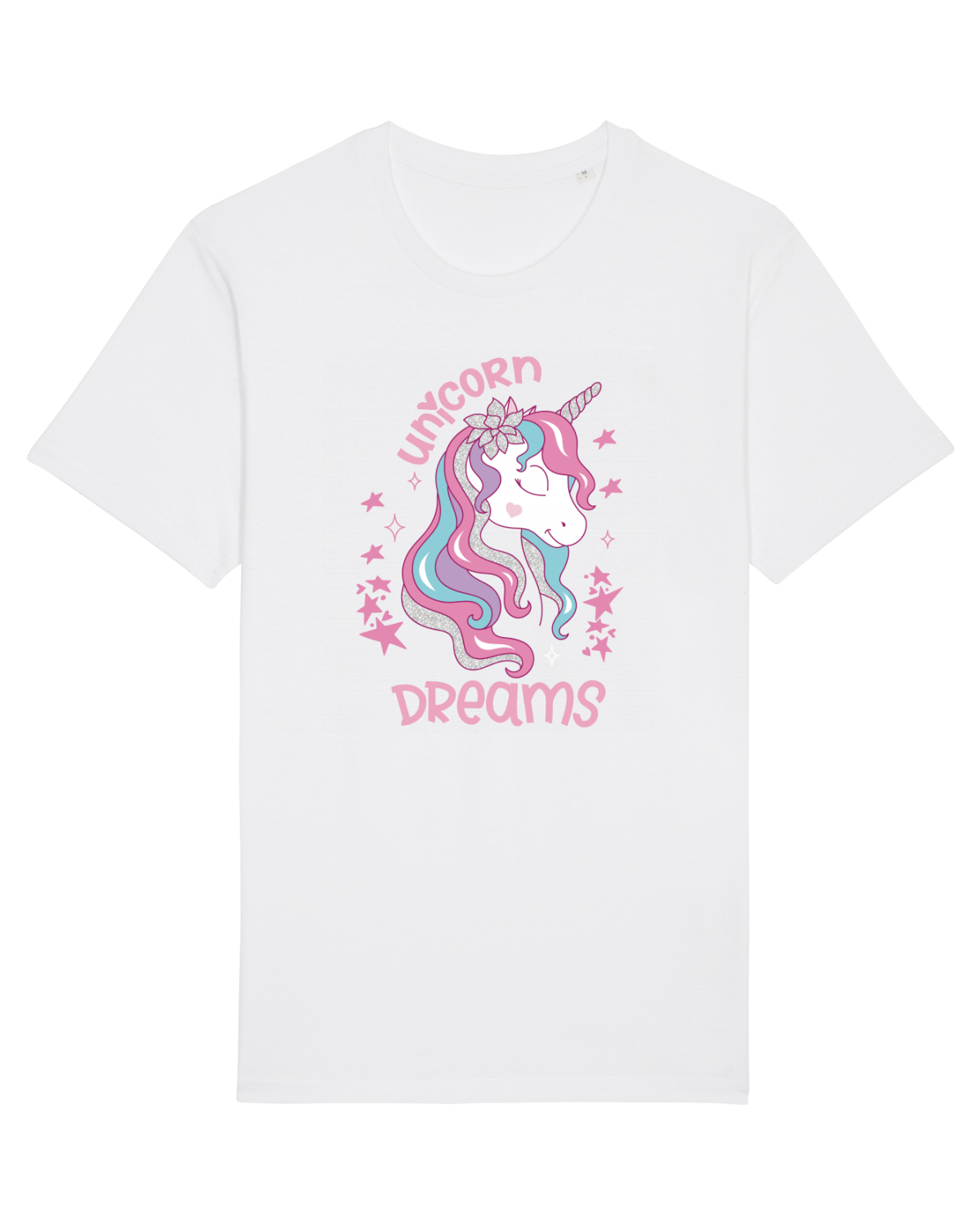 Tricou mânecă scurtă Unisex Rocker White