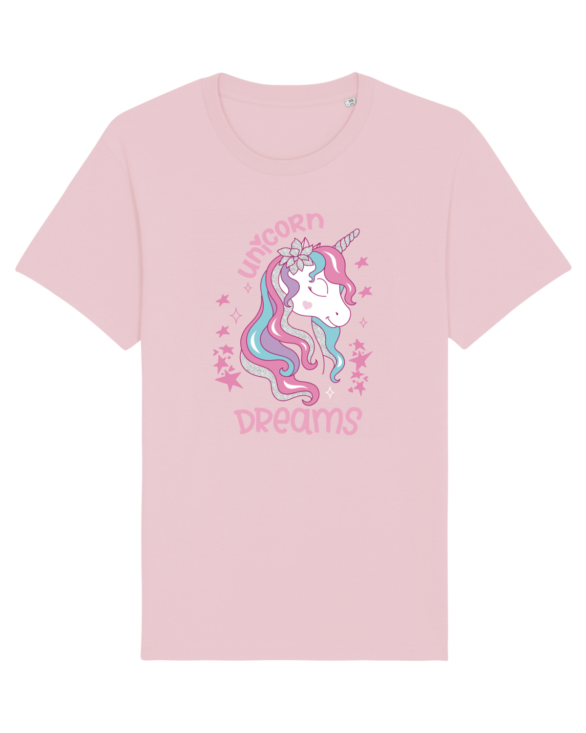 Tricou mânecă scurtă Unisex Rocker Cotton Pink