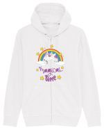 Unicorn Magical Time Hanorac cu fermoar Unisex Connector