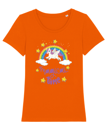Unicorn Magical Time Bright Orange