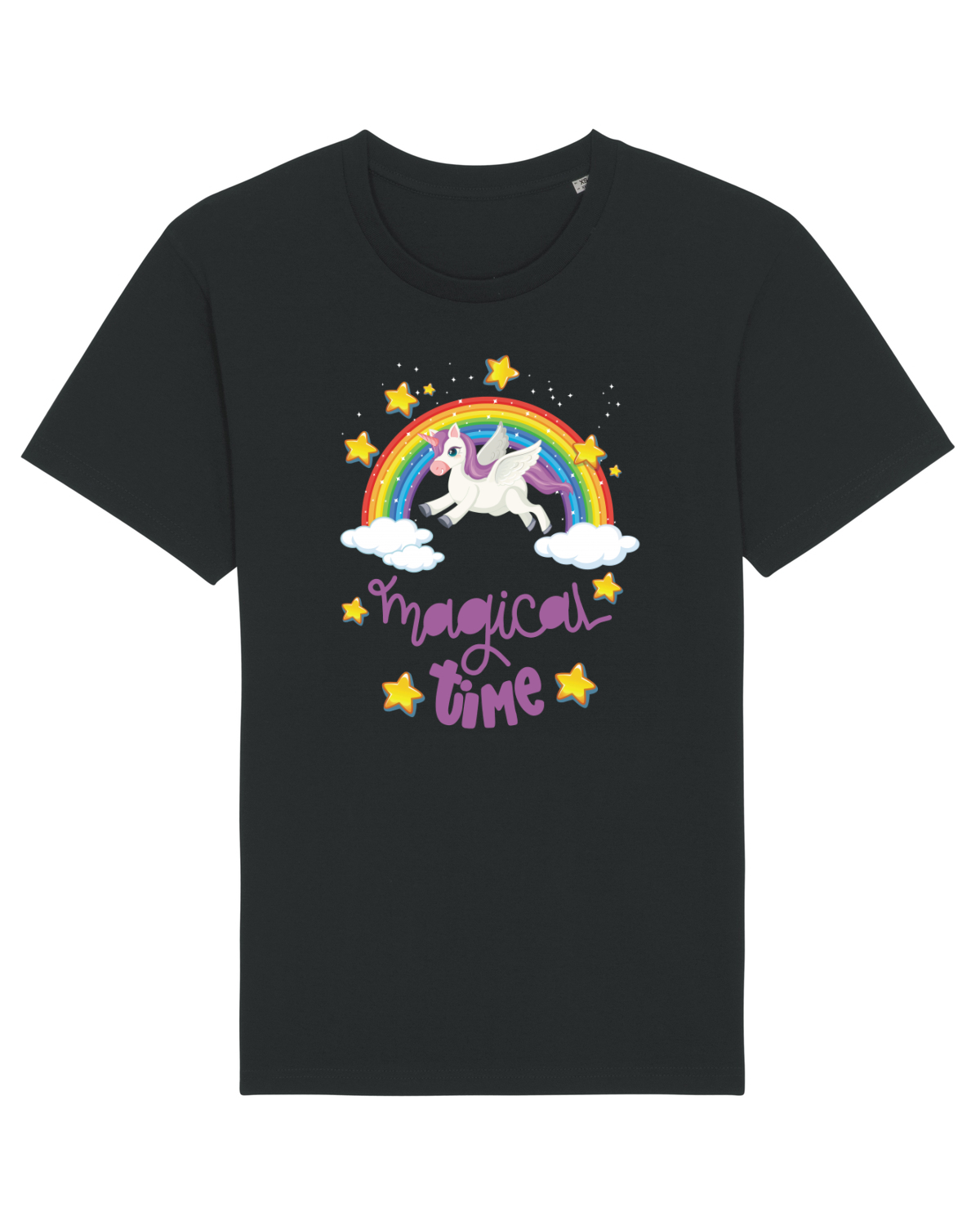 Tricou mânecă scurtă Unisex Rocker Black