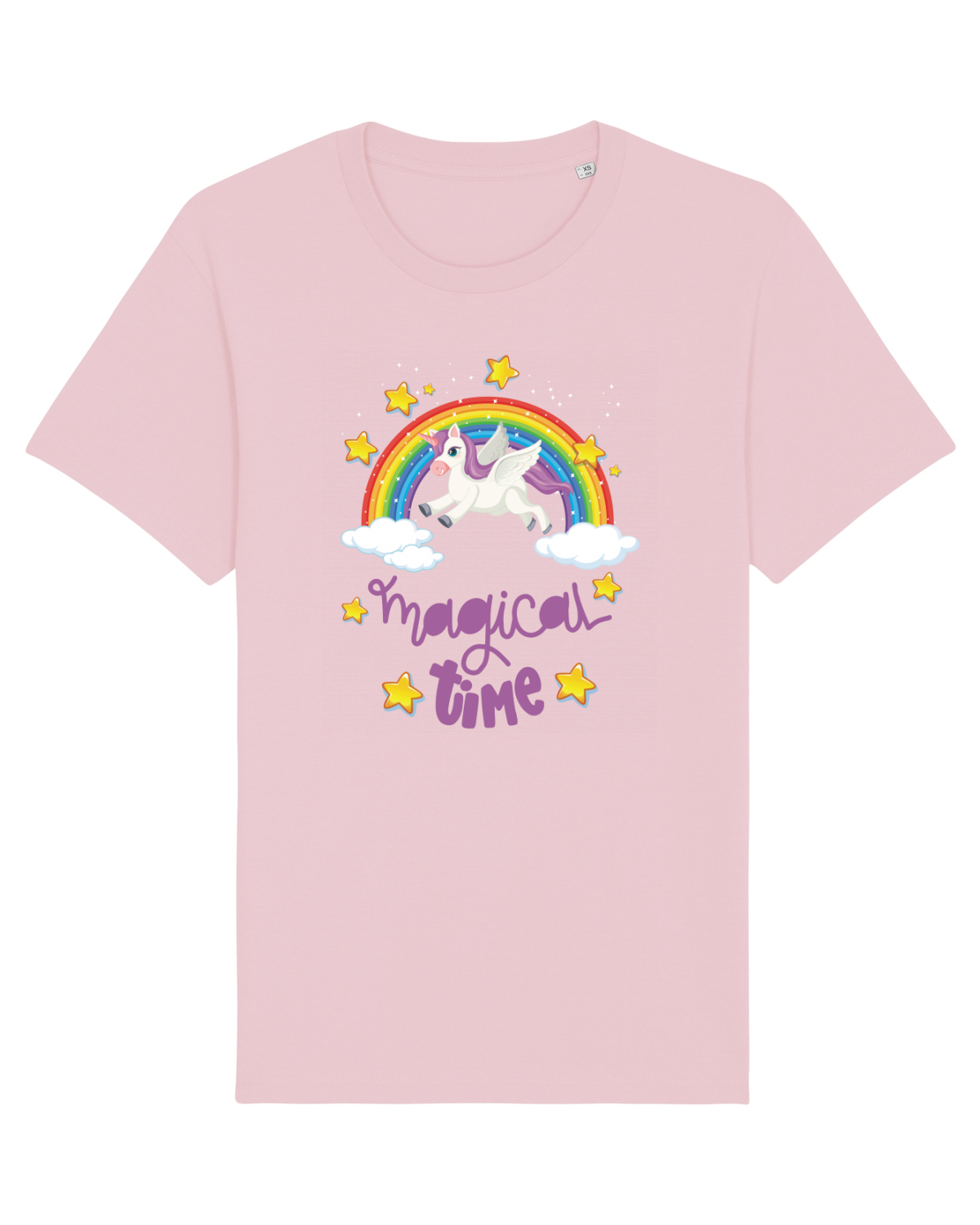 Tricou mânecă scurtă Unisex Rocker Cotton Pink