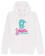 Unicorn Sparkles Everywhere Hanorac cu fermoar Unisex Connector