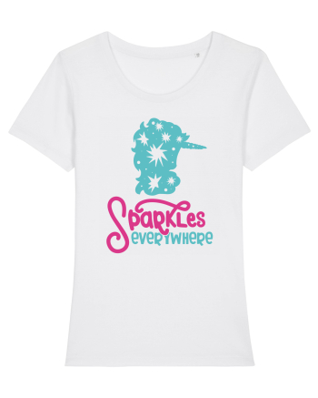 Unicorn Sparkles Everywhere White