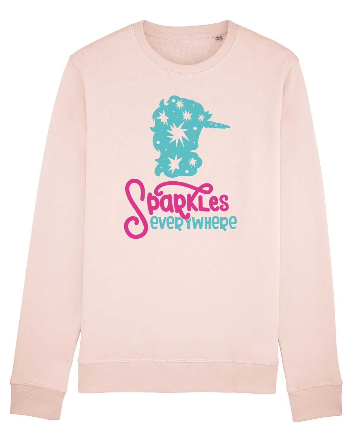 Bluză mânecă lungă Unisex Rise Candy Pink