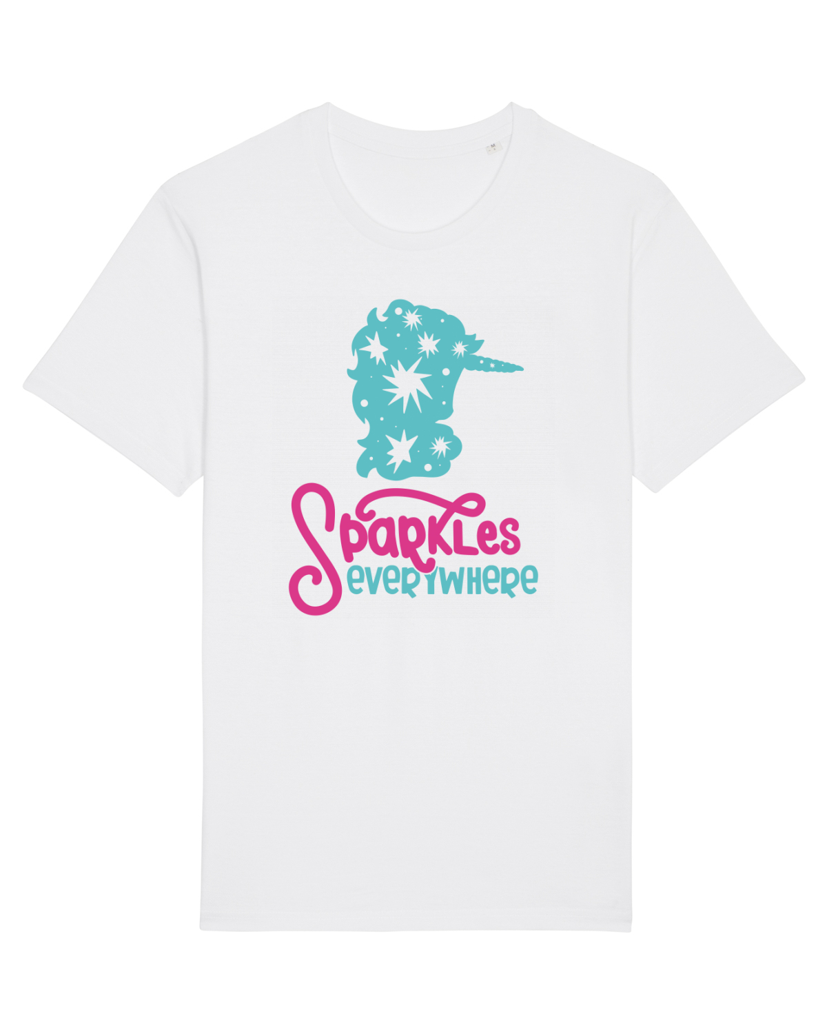 Tricou mânecă scurtă Unisex Rocker White