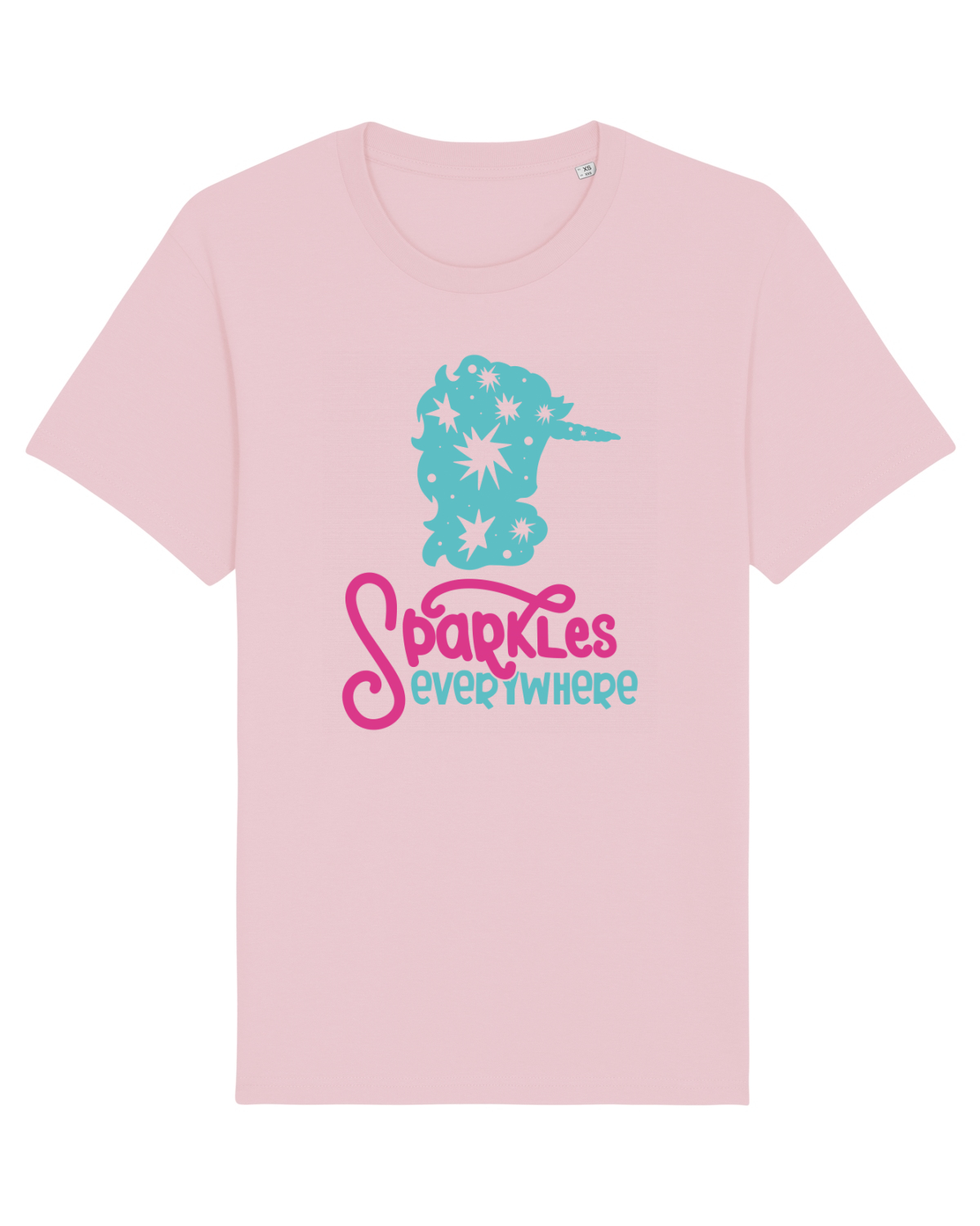 Tricou mânecă scurtă Unisex Rocker Cotton Pink