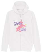 Unicorn Sparkles Wherever You Go Hanorac cu fermoar Unisex Connector