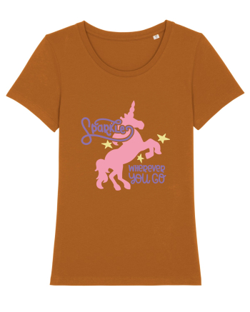 Unicorn Sparkles Wherever You Go Roasted Orange