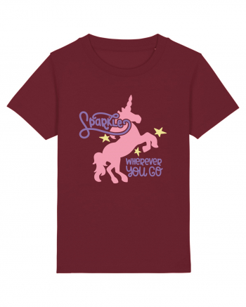 Unicorn Sparkles Wherever You Go Burgundy