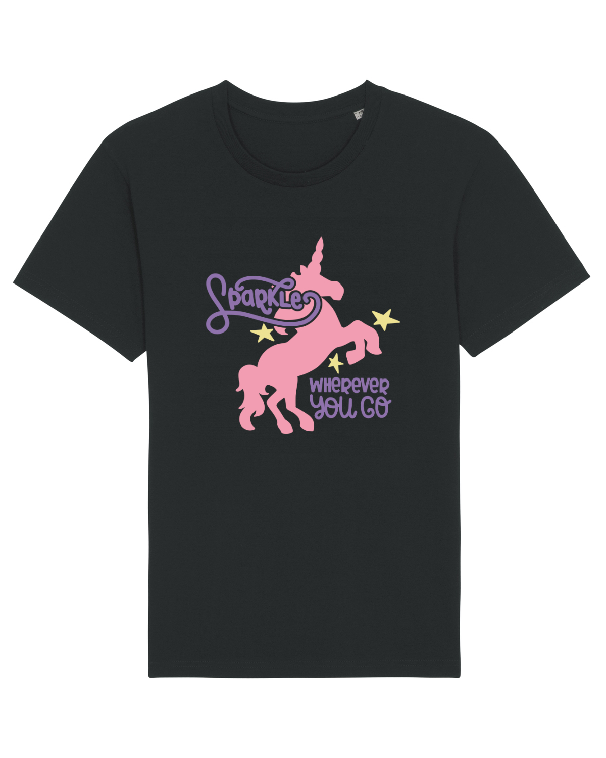 Tricou mânecă scurtă Unisex Rocker Black