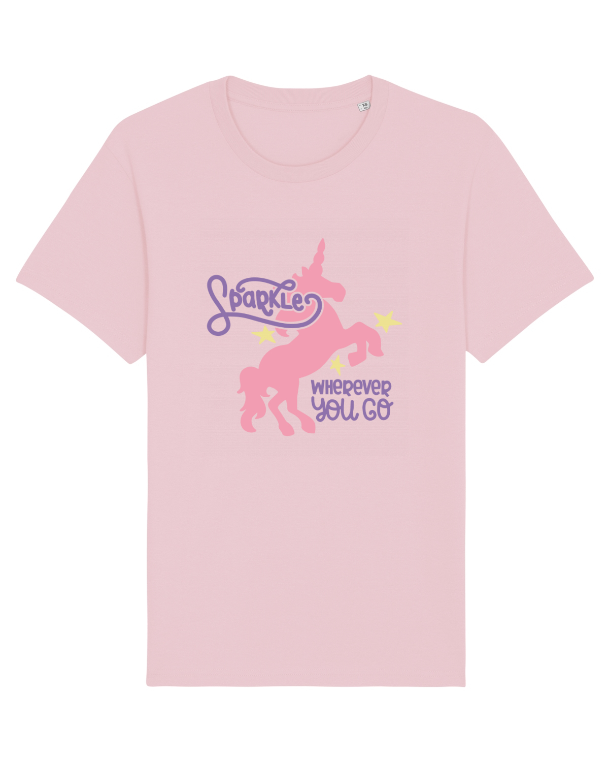 Tricou mânecă scurtă Unisex Rocker Cotton Pink