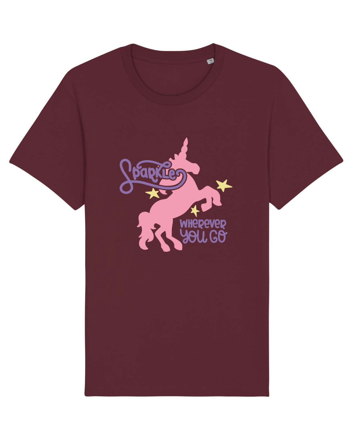 Tricou mânecă scurtă Unisex Rocker Burgundy
