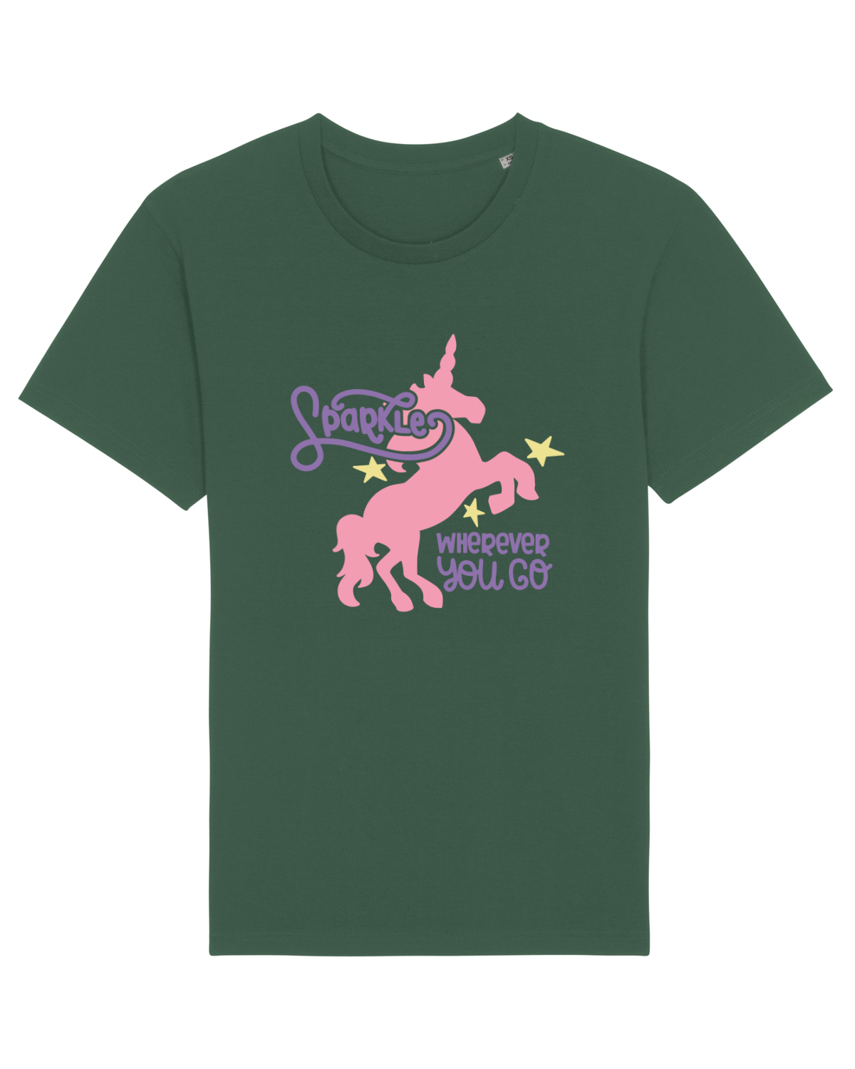 Tricou mânecă scurtă Unisex Rocker Bottle Green