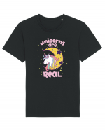 Unicorns Are Real Tricou mânecă scurtă Unisex Rocker