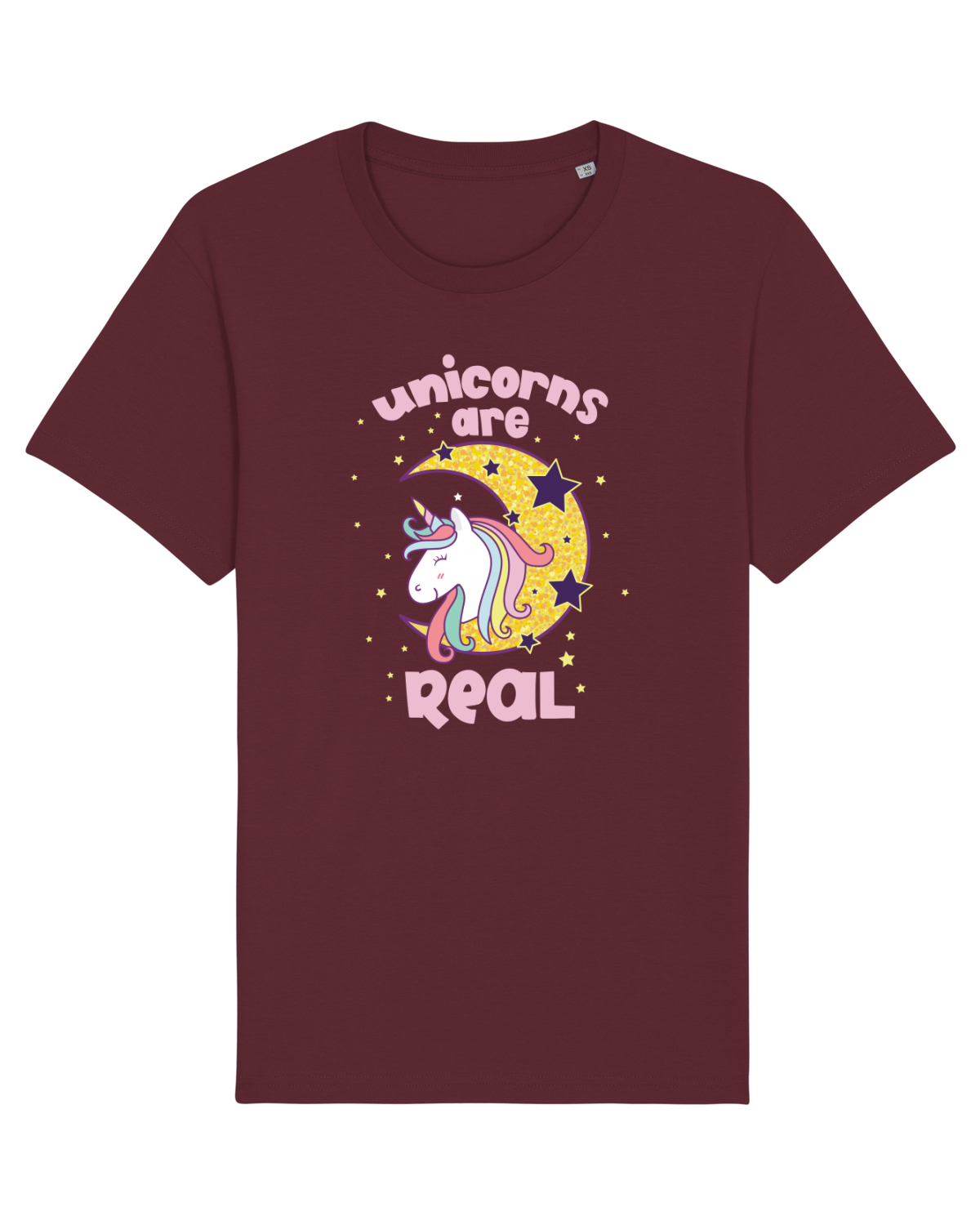 Tricou mânecă scurtă Unisex Rocker Burgundy