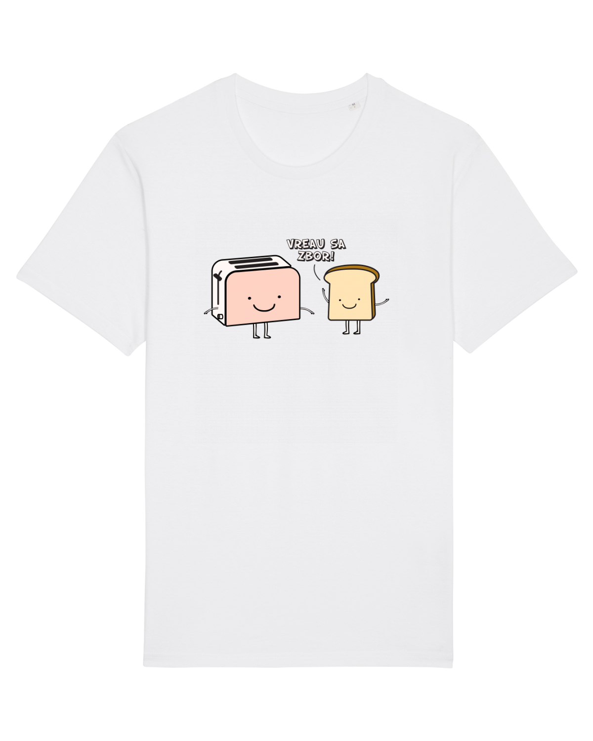Tricou mânecă scurtă Unisex Rocker White