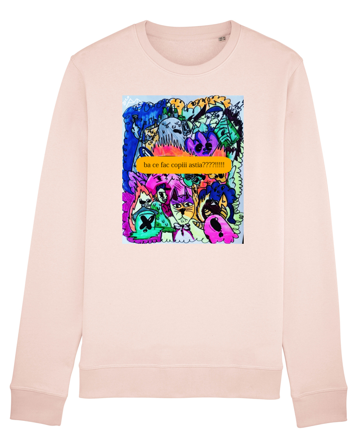 Bluză mânecă lungă Unisex Rise Candy Pink