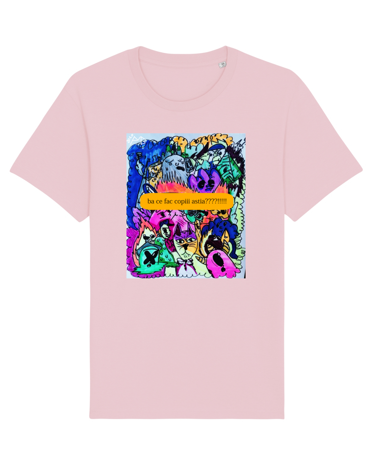 Tricou mânecă scurtă Unisex Rocker Cotton Pink