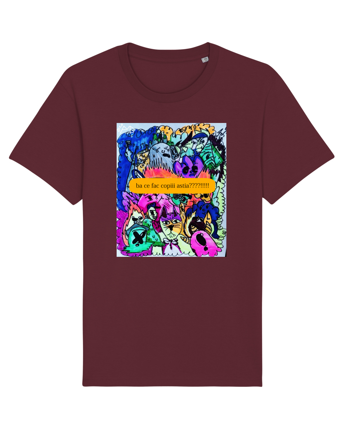 Tricou mânecă scurtă Unisex Rocker Burgundy