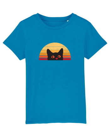 Retro Cat  Azur