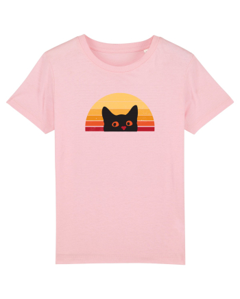 Retro Cat  Cotton Pink