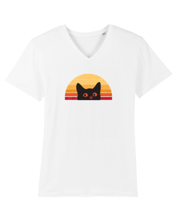 Retro Cat  White