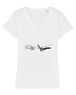The creation of cigar Tricou mânecă scurtă guler V Damă Evoker
