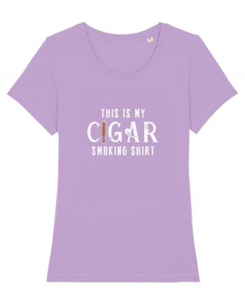 My Cigar smoking shirt. Lavender Dawn