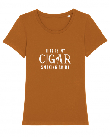 My Cigar smoking shirt. Roasted Orange