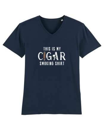 My Cigar smoking shirt. French Navy
