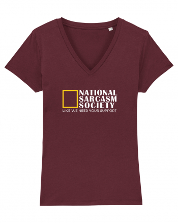 National Sarcasm  Society Burgundy