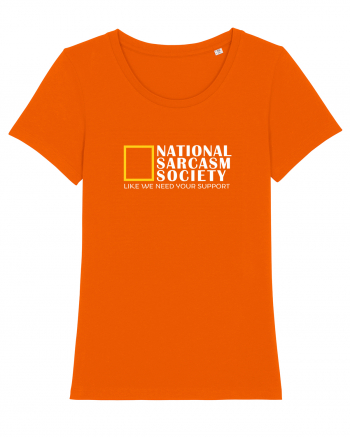 National Sarcasm  Society Bright Orange