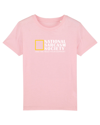 National Sarcasm  Society Cotton Pink