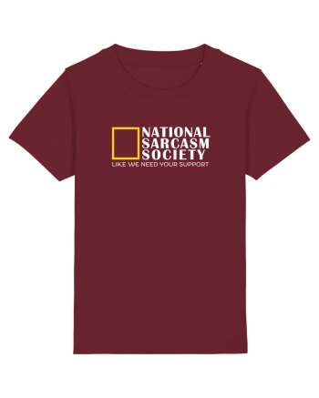 National Sarcasm  Society Burgundy