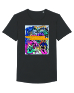 Ploaie Tricou mânecă scurtă guler larg Bărbat Skater