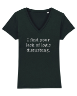 Lack of logic Tricou mânecă scurtă guler V Damă Evoker