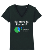 Sa merg la PESCUIT Tricou mânecă scurtă guler V Damă Evoker